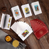 Best Beginners Tarot Cards with Guide + Meanings & Red Velvet Bag